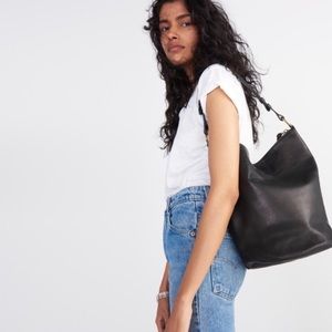 Madewell large oversized leather bag purse